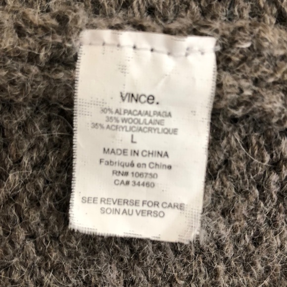 Vince wool blend hooded sweater - Picture 6 of 6